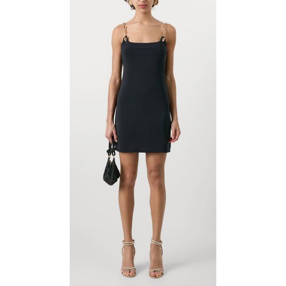 GAP X CULT GAIA CHAIN SLIP DRESS / M / true black / NWT - Picture 1 of 12